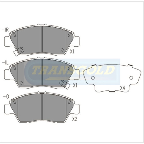Front Brake Disc Pads TG1662N DB1662