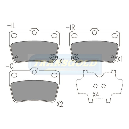 Rear Brake Disc Pads TG1680N DB1680