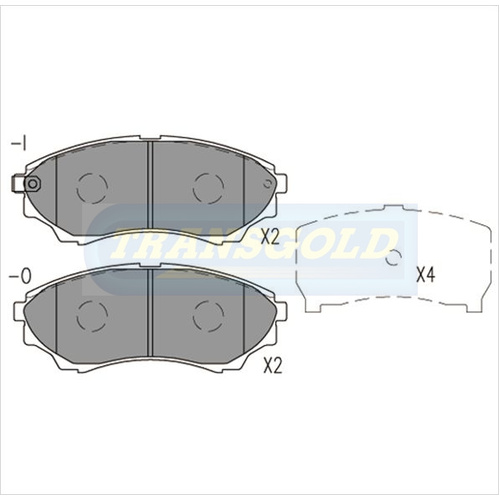 Front Brake Disc Pads TG1681N DB1681