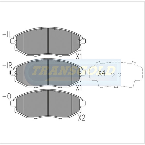 Front Brake Disc Pads TG1688N DB1688