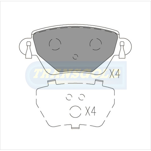 Rear Brake Disc Pads TG1697N DB1697