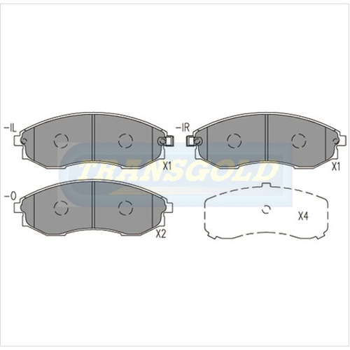 Front Brake Disc Pads TG1710N DB1710