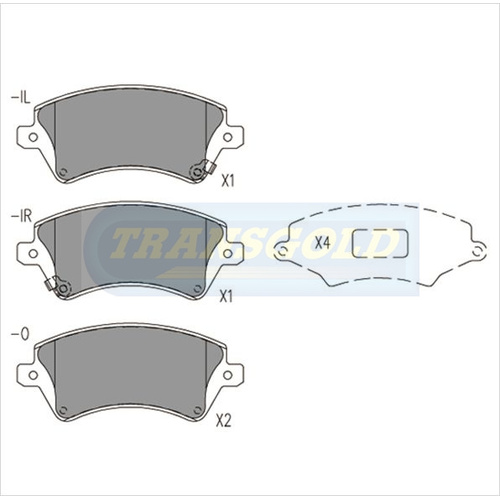 Front Brake Disc Pads TG1714N DB1714