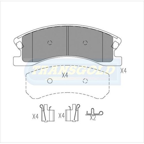 Front Brake Disc Pads TG1716N DB1716