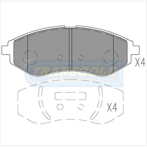 Front Brake Disc Pads TG1725N DB1725