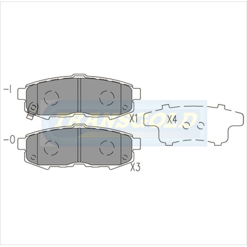 Rear Brake Disc Pads TG1729N DB1729