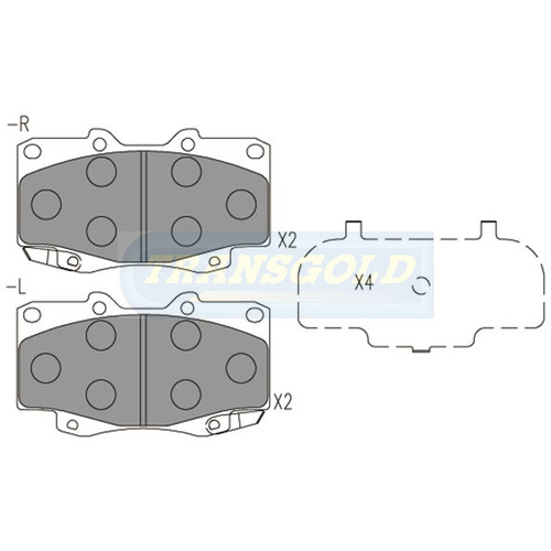 Front Brake Disc Pads TG1739N DB1739