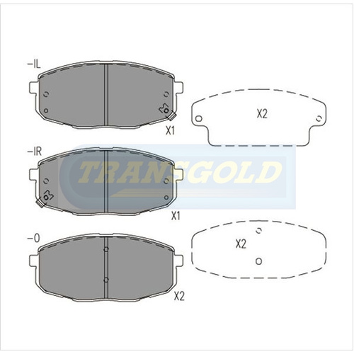 Front Brake Disc Pads TG1754N DB1754