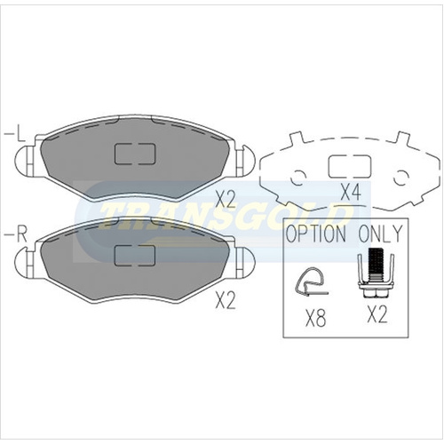 Front Brake Disc Pads TG1757N DB1757