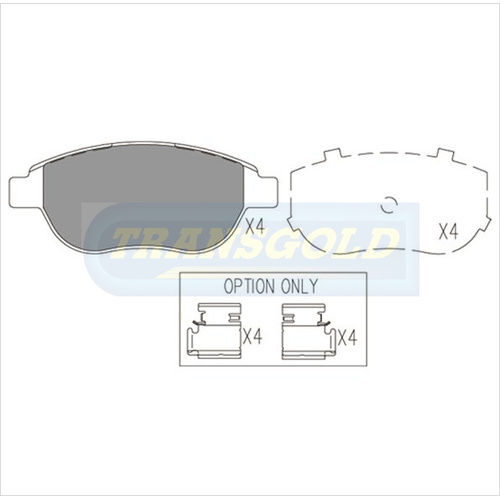 Front Brake Disc Pads TG1758N DB1758