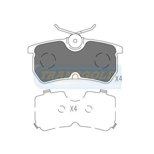 Rear Brake Disc Pads TG1759N DB1759