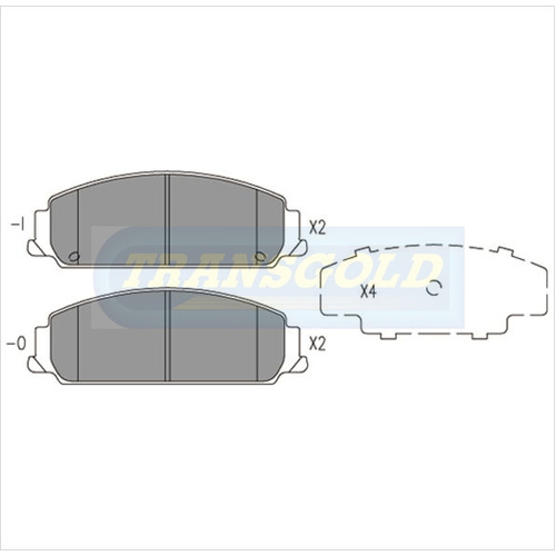 Front Brake Disc Pads TG1765N DB1765