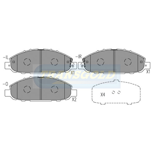Front Brake Disc Pads TG1769N DB1769