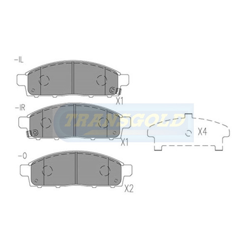 Front Brake Disc Pads TG1774N DB1774