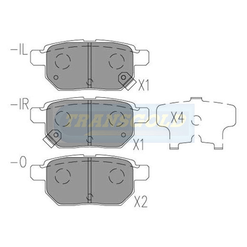 Rear Brake Disc Pads TG1786N DB1786