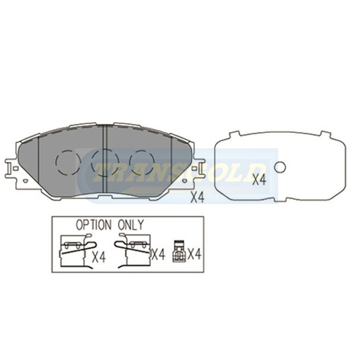 Front Brake Disc Pads TG1801N DB1801
