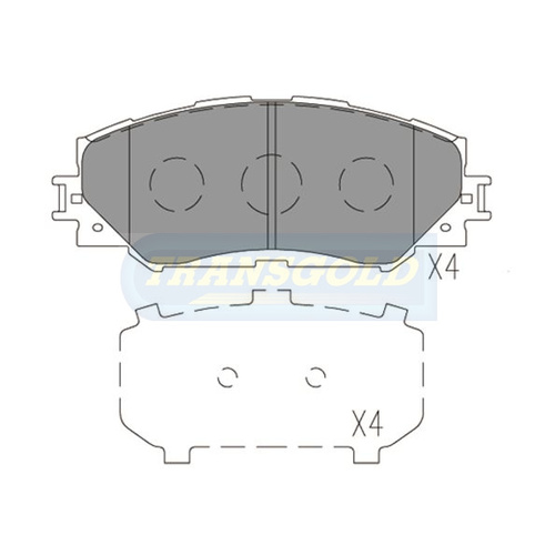 Front Brake Disc Pads TG1802N DB1802