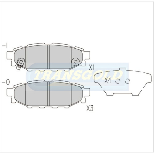 Rear Brake Disc Pads TG1803N DB1803