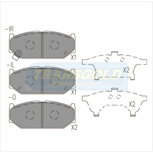 Front Brake Disc Pads TG1818N DB1818