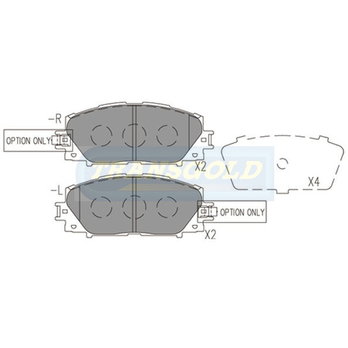 Front Brake Disc Pads TG1820N DB1820