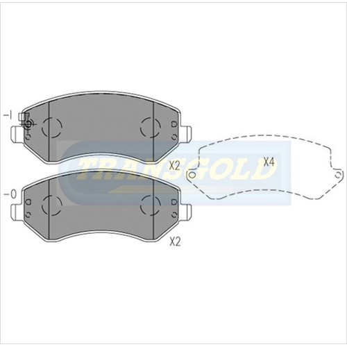 Front Brake Disc Pads TG1828N DB1828