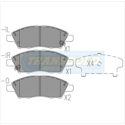 Front Brake Disc Pads TG1830N DB1830