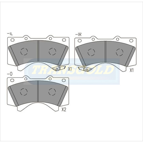Front Brake Disc Pads TG1838N DB1838