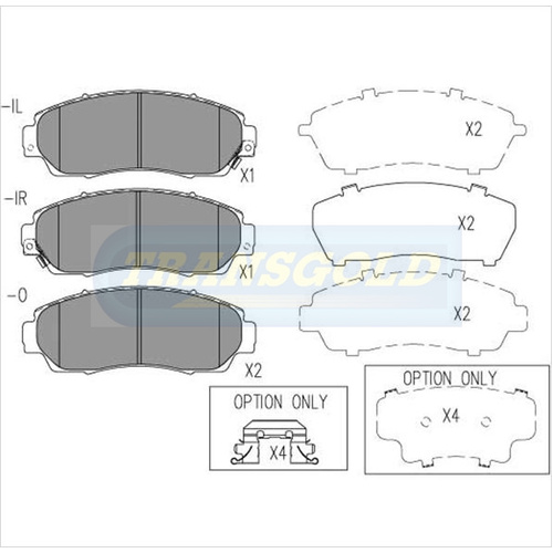 Front Brake Disc Pads TG1843N DB1843