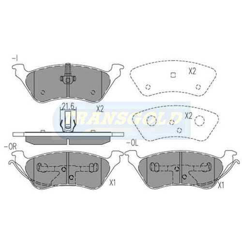 Rear Brake Disc Pads TG1853N DB1853