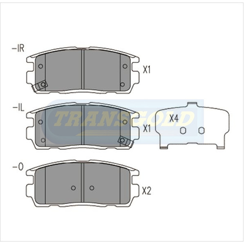 Rear Brake Disc Pads TG1862N DB1862