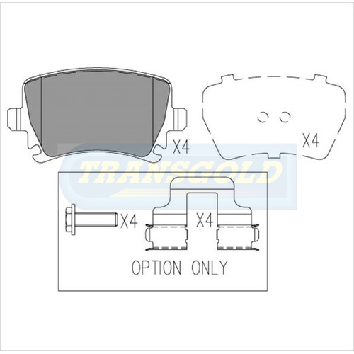 Rear Brake Disc Pads TG1865N DB1865