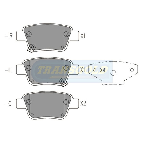 Rear Brake Disc Pads TG1914N DB1914 thumbnail