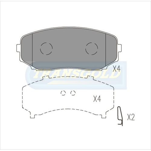 Front Brake Disc Pads TG1916N DB1916