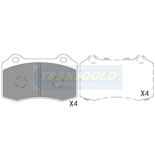 Rear Brake Disc Pads TG1936N DB1936