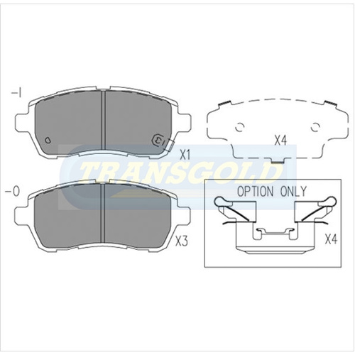 Front Brake Disc Pads TG1941N DB1941