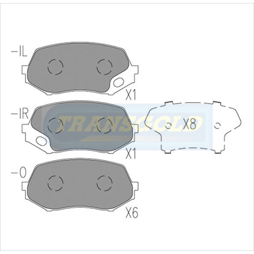 Front Brake Disc Pads TG1945N DB1945
