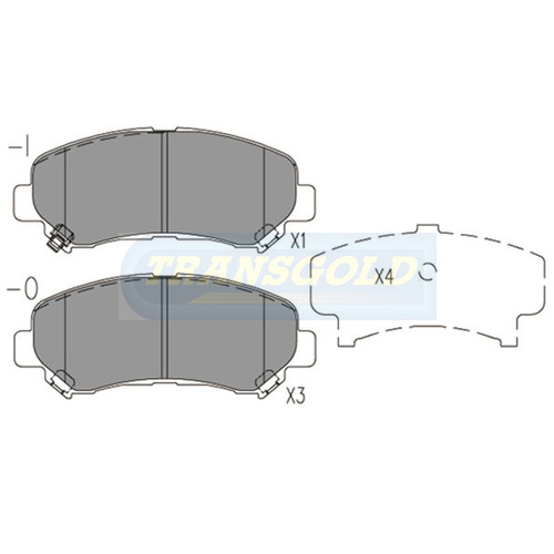 Front Brake Disc Pads TG1946N DB1946