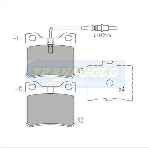 Rear Brake Disc Pads TG1988N DB1988