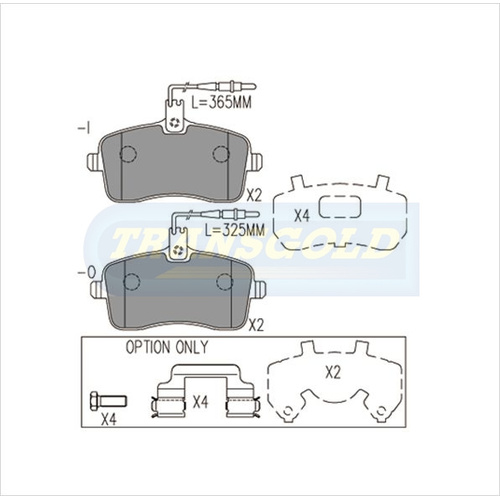 Front Brake Disc Pads TG2025N DB2025