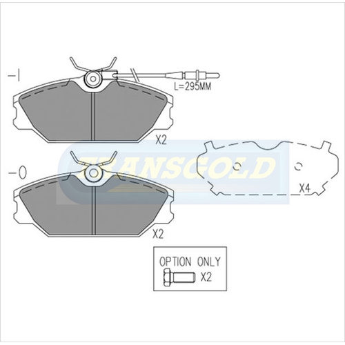 Front Brake Disc Pads TG2027N DB2027