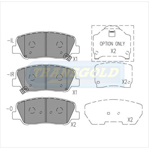 Front Brake Disc Pads TG2089N DB2089