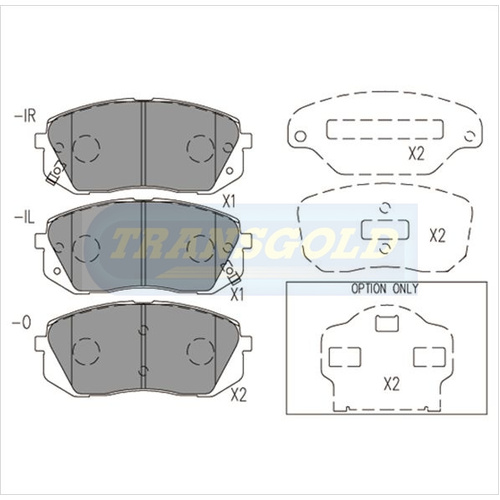 Front Brake Disc Pads TG2174N DB2174