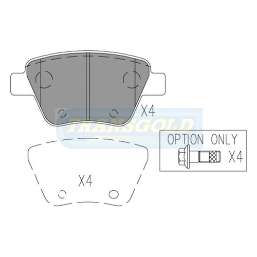 Rear Brake Disc Pads TG2211N DB2211