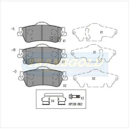 Transgold Rear Brake Disc Pads TG2267N DB2267