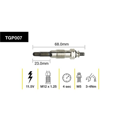 Tridon Glow Plug (1) TGP007