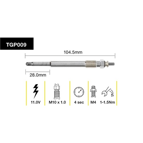 Tridon Glow Plug (1) TGP009