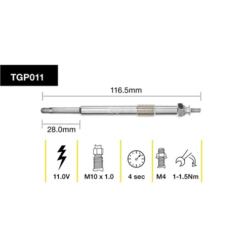 Tridon Glow Plug (1) TGP011