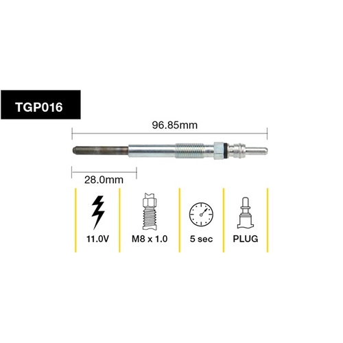 Tridon Glow Plug (1) TGP016