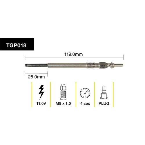 Tridon Glow Plug (1) TGP018