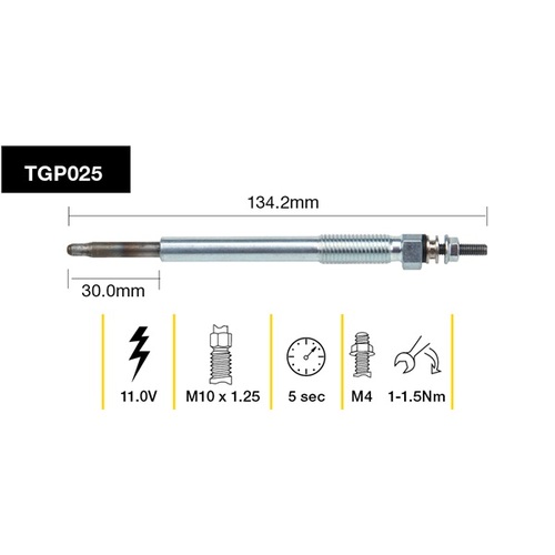 Tridon Glow Plug (1) TGP025